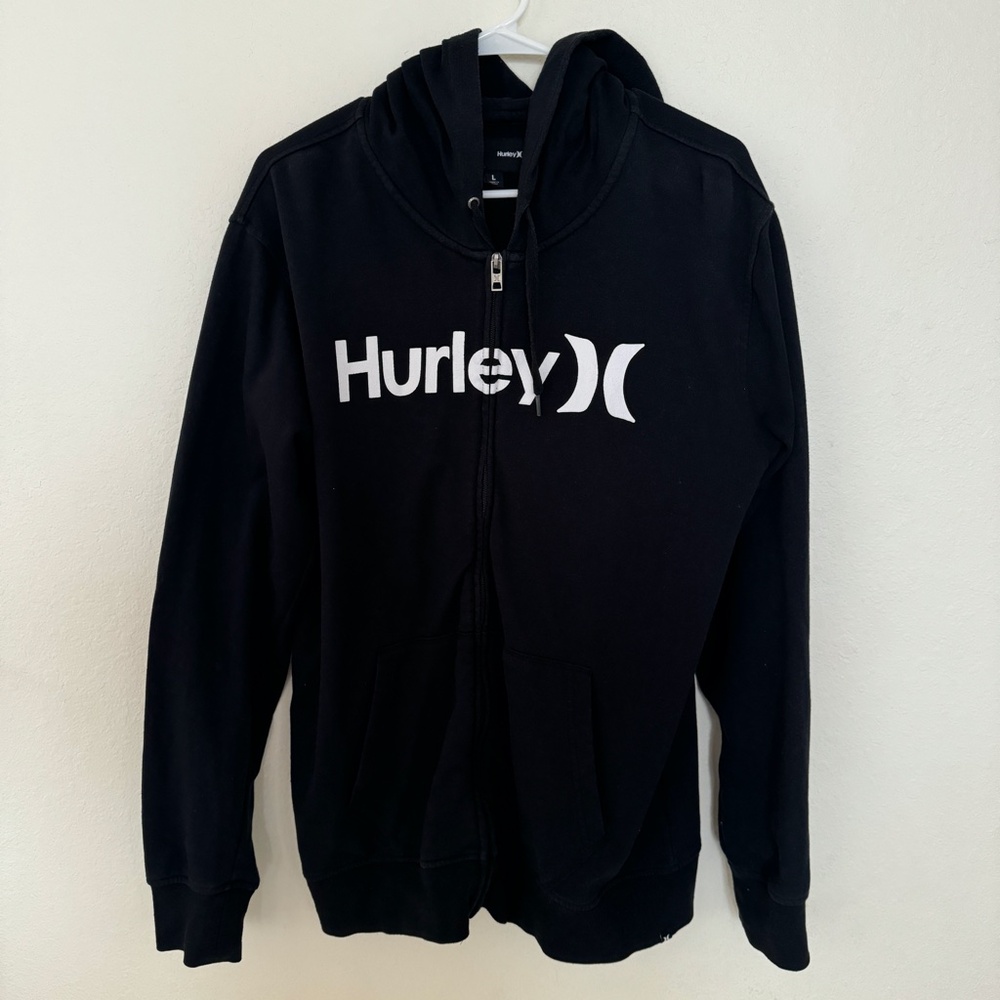 Hurley One and Only Full Zip Hoodie - Black - Large